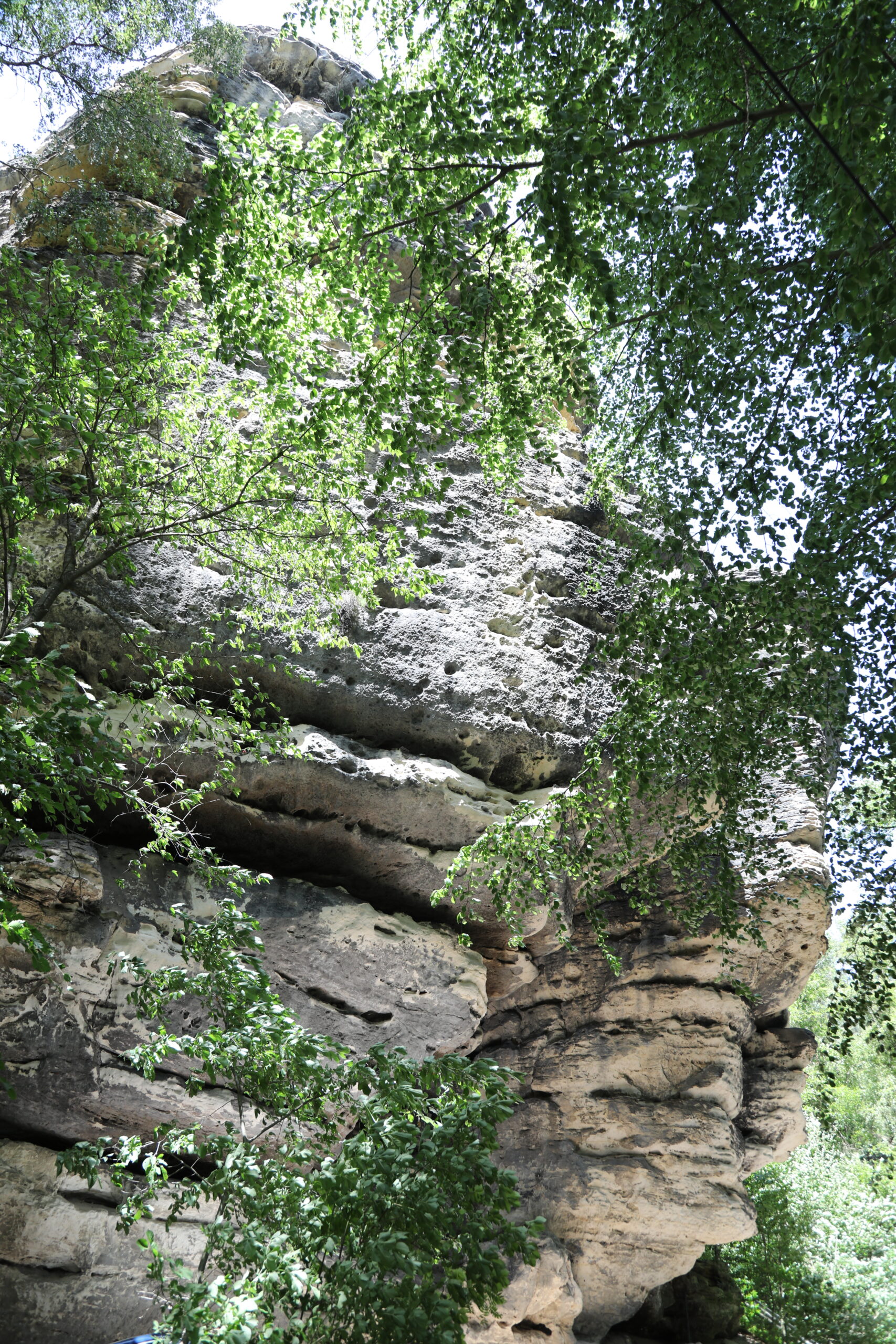 Sandsteinwand Rauensteine