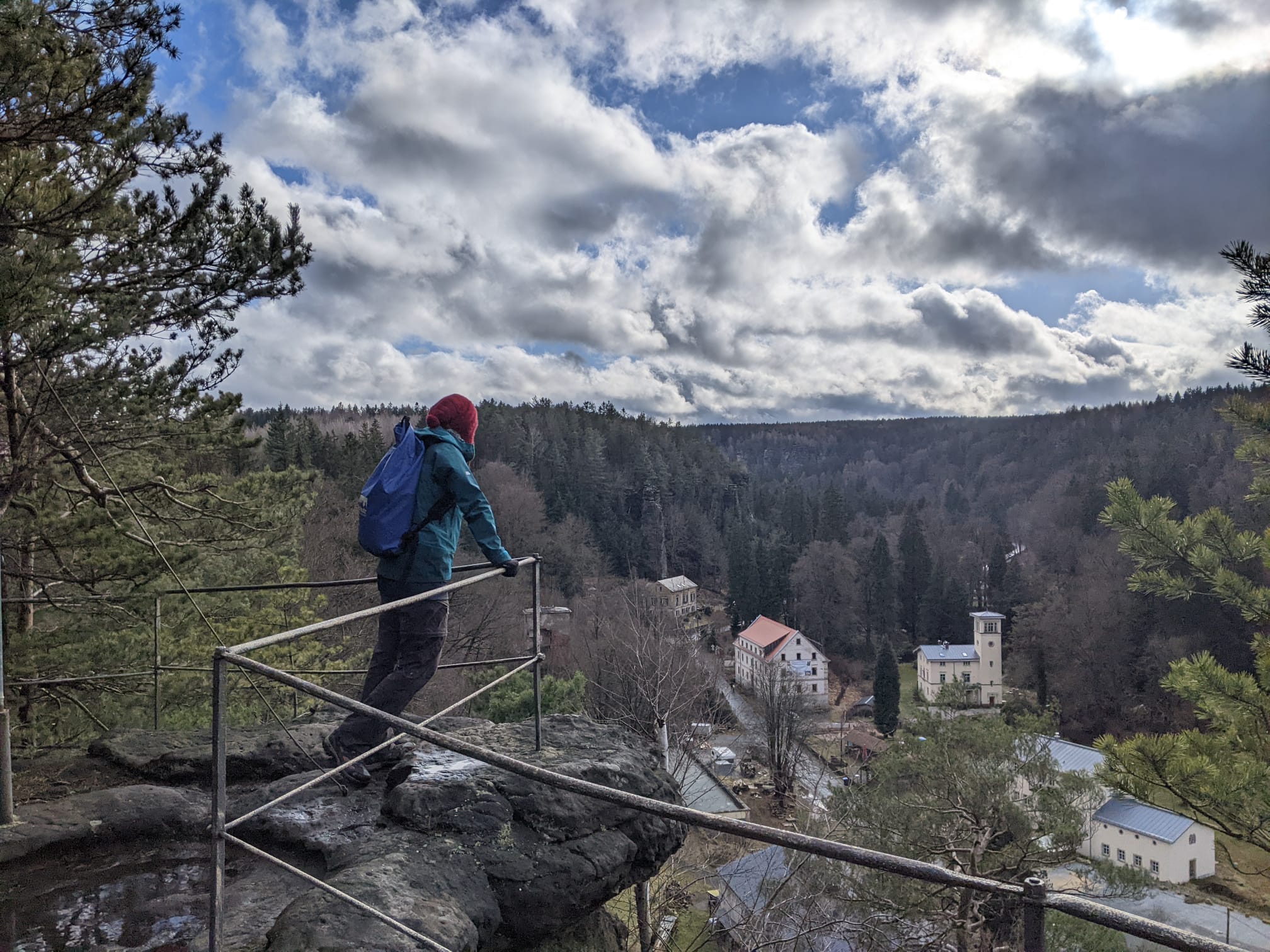 Blick zur Schweizermühle, Bielatal