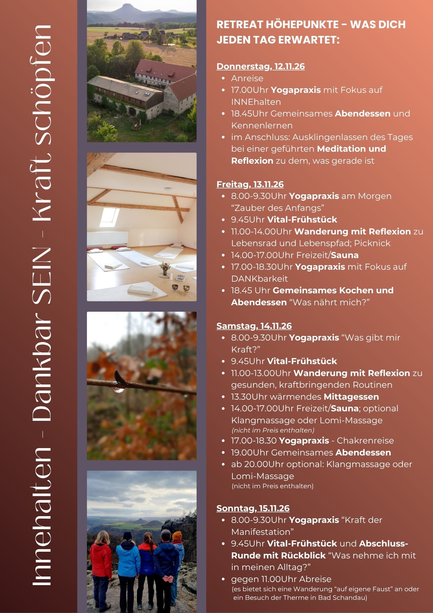 November-Retreat Ablaufplan